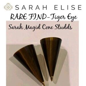 Incredibly Rare. Tiger 🐅 Eye - Cone Earrings